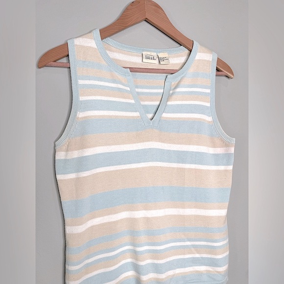 Falls Creek 100% Cotton Striped Top (M) - Picture 5 of 12